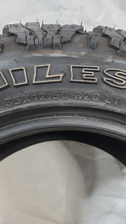 Used Tire - 35X12.50R20 Milestar Patagonia M/T 11/32