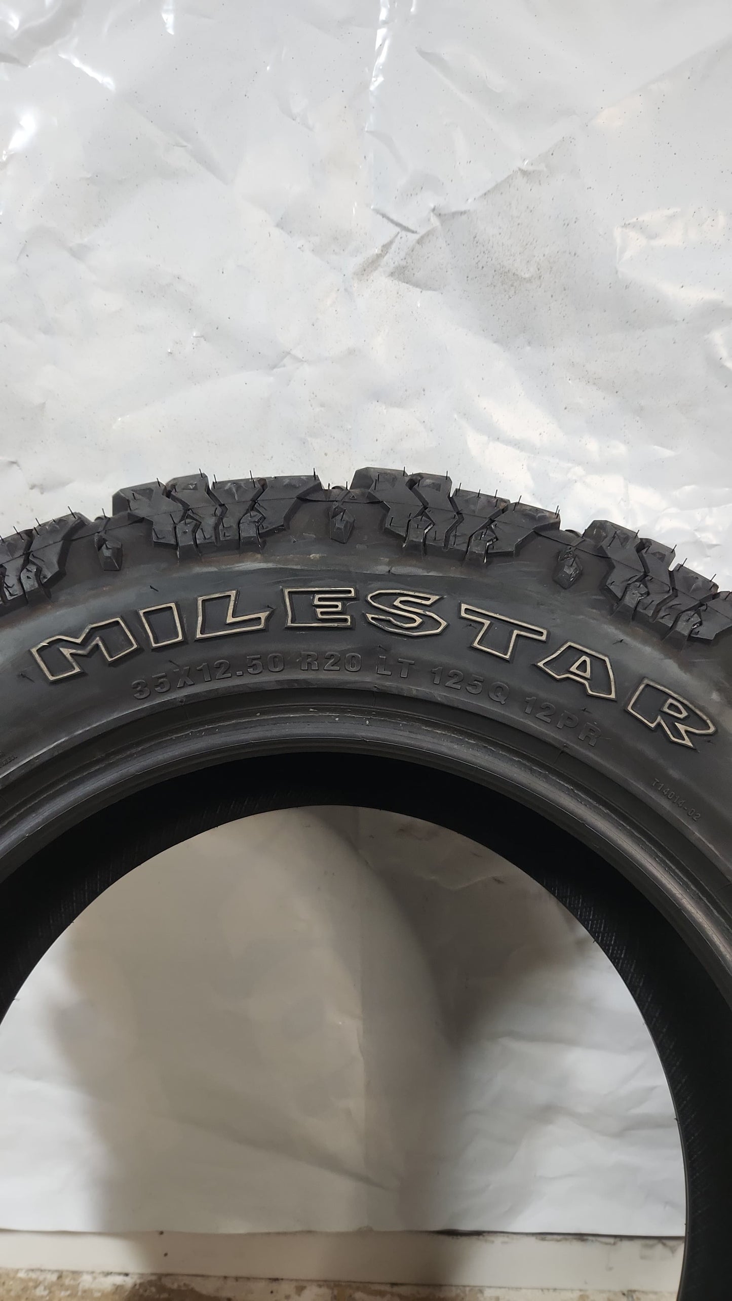Used Tire - 35X12.50R20 Milestar Patagonia M/T 11/32