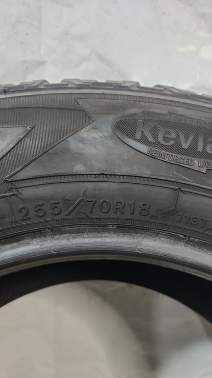 Used Tire - 255/70R18 Goodyear Wrangler All-Terrain Adventure Kevlar