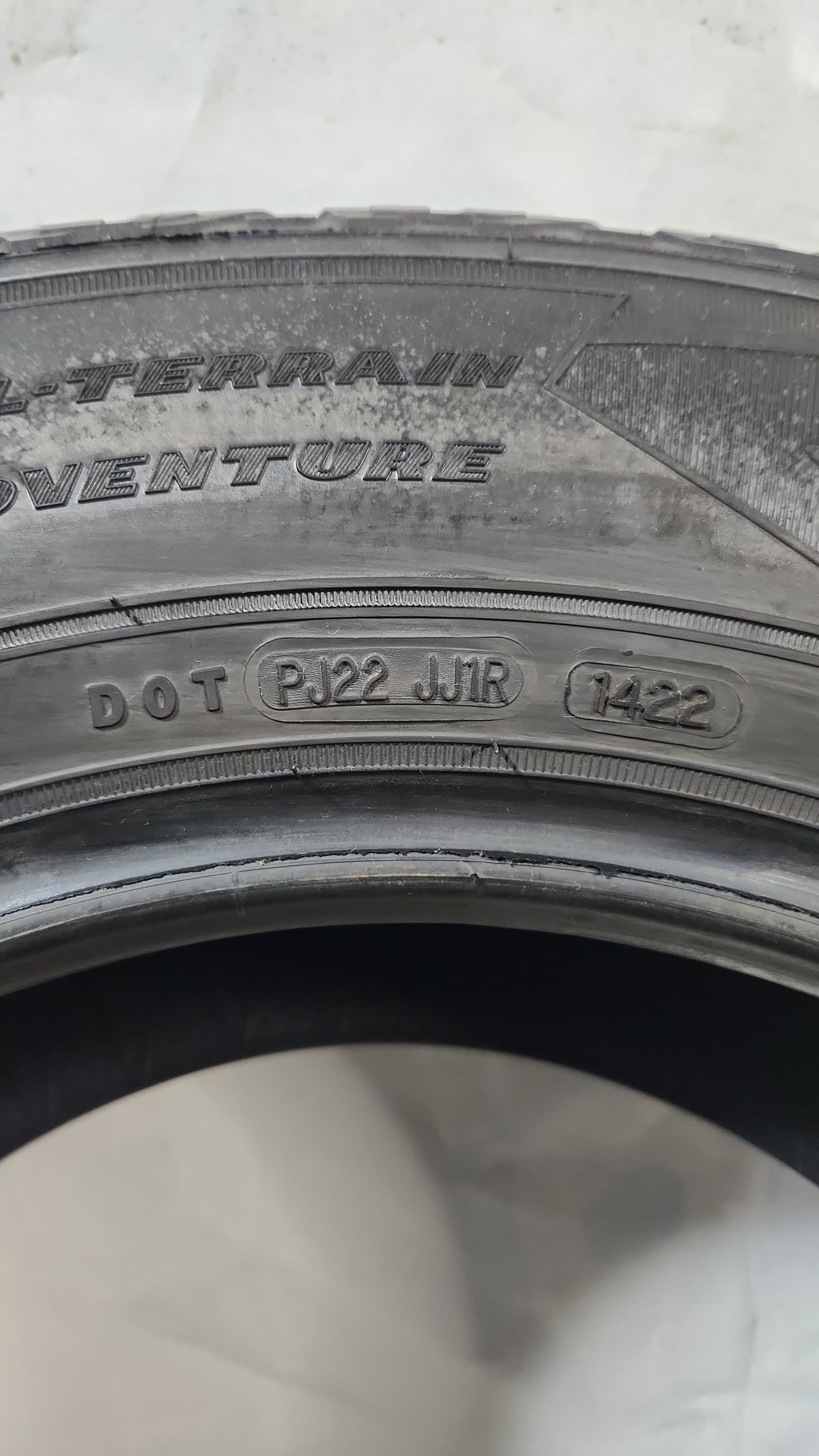Used Tire - 255/65R17 Goodyear Wrangler All-Terrain Adventure Kevlar