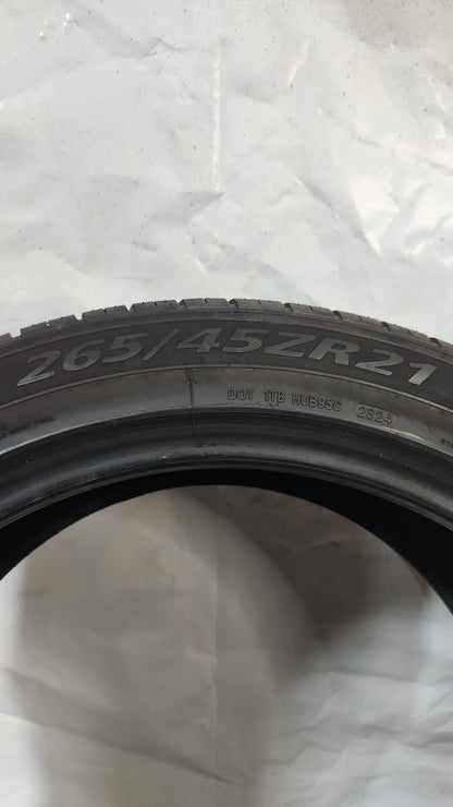 Set of 2 - 265/45R21 Lexani LX-Twenty - Used Tires