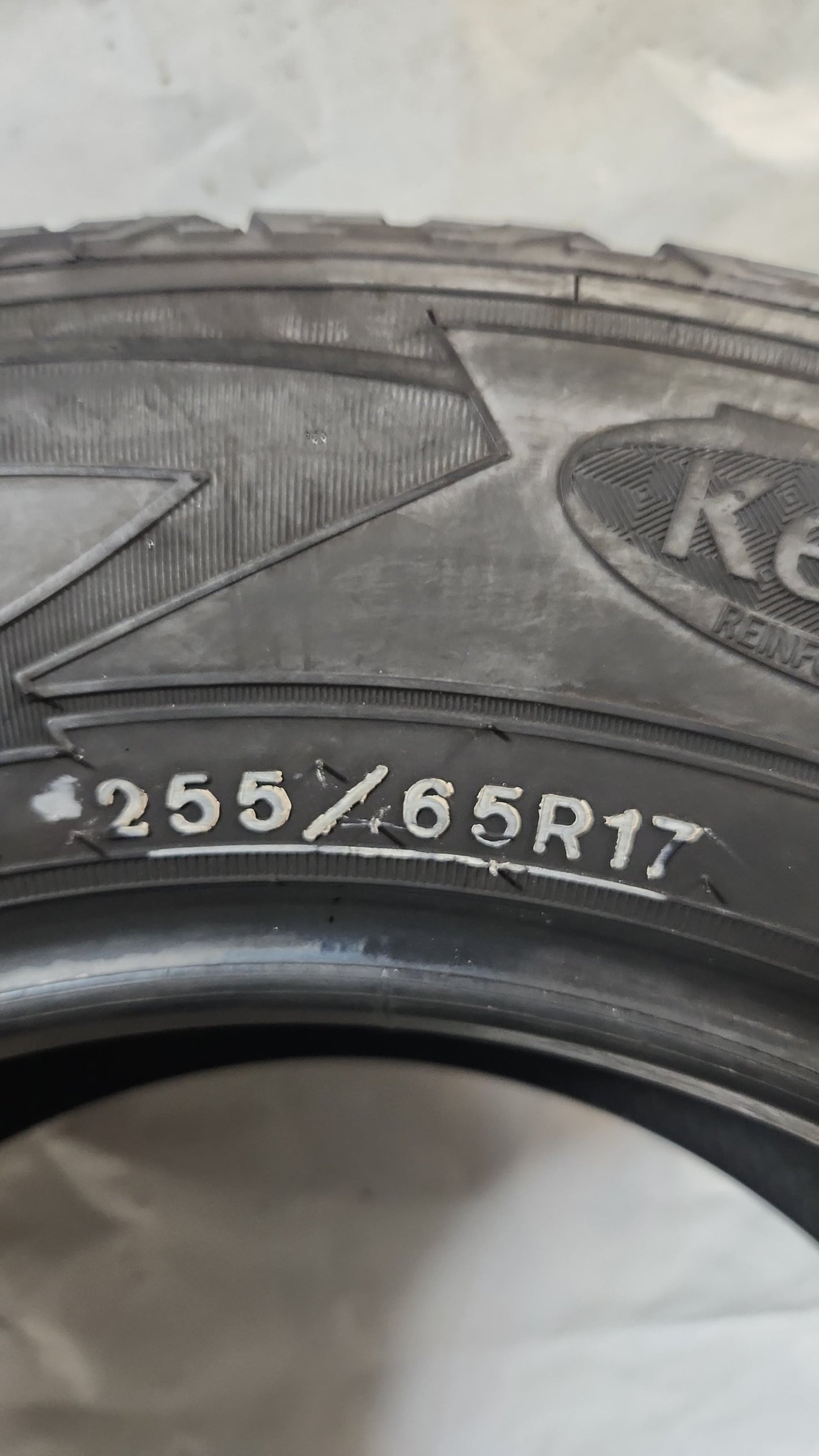 Used Tire - 255/65R17 Goodyear Wrangler All-Terrain Adventure Kevlar