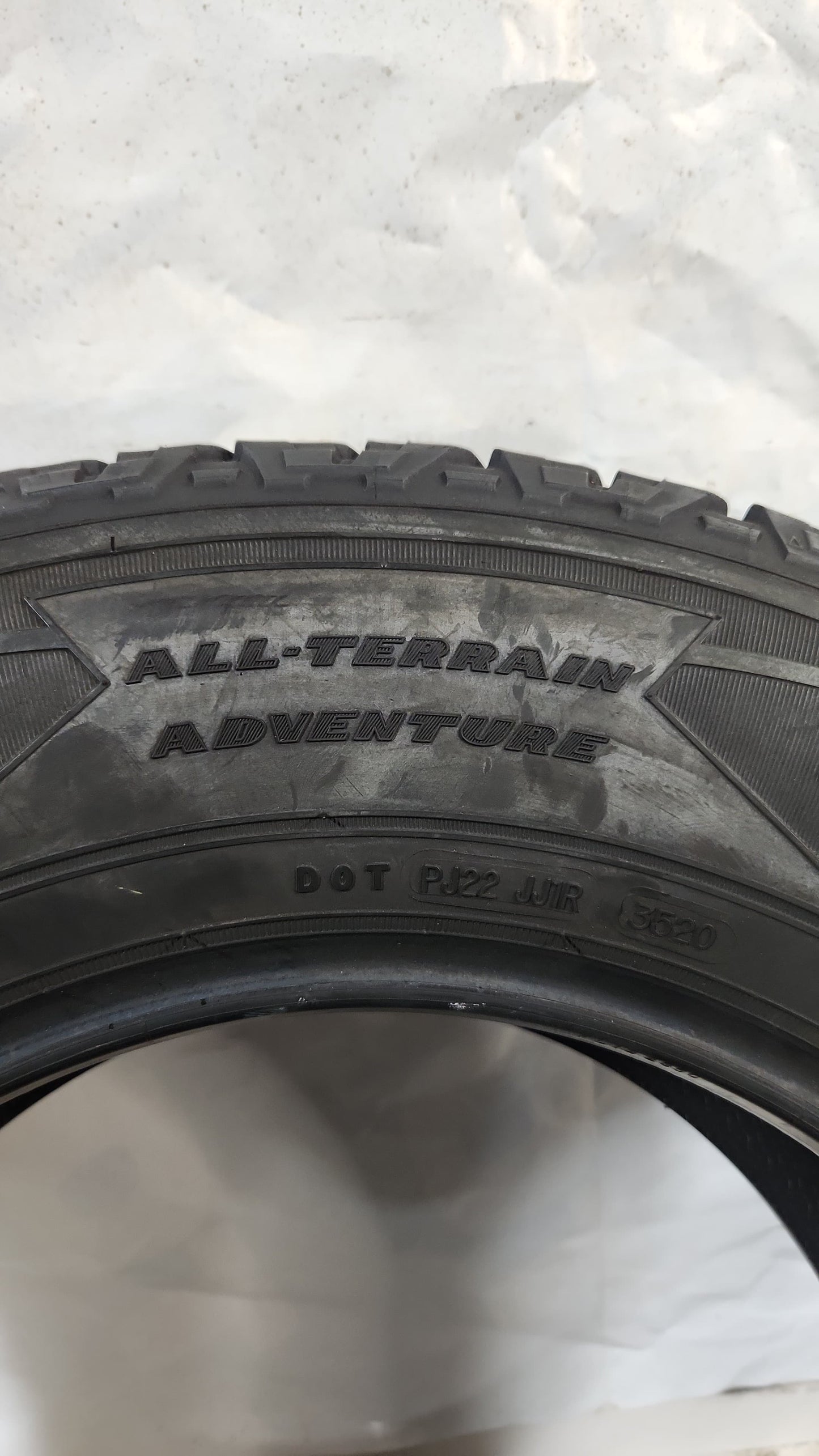 Used Tire - 255/65R17 Goodyear Wrangler All-Terrain Adventure Kevlar