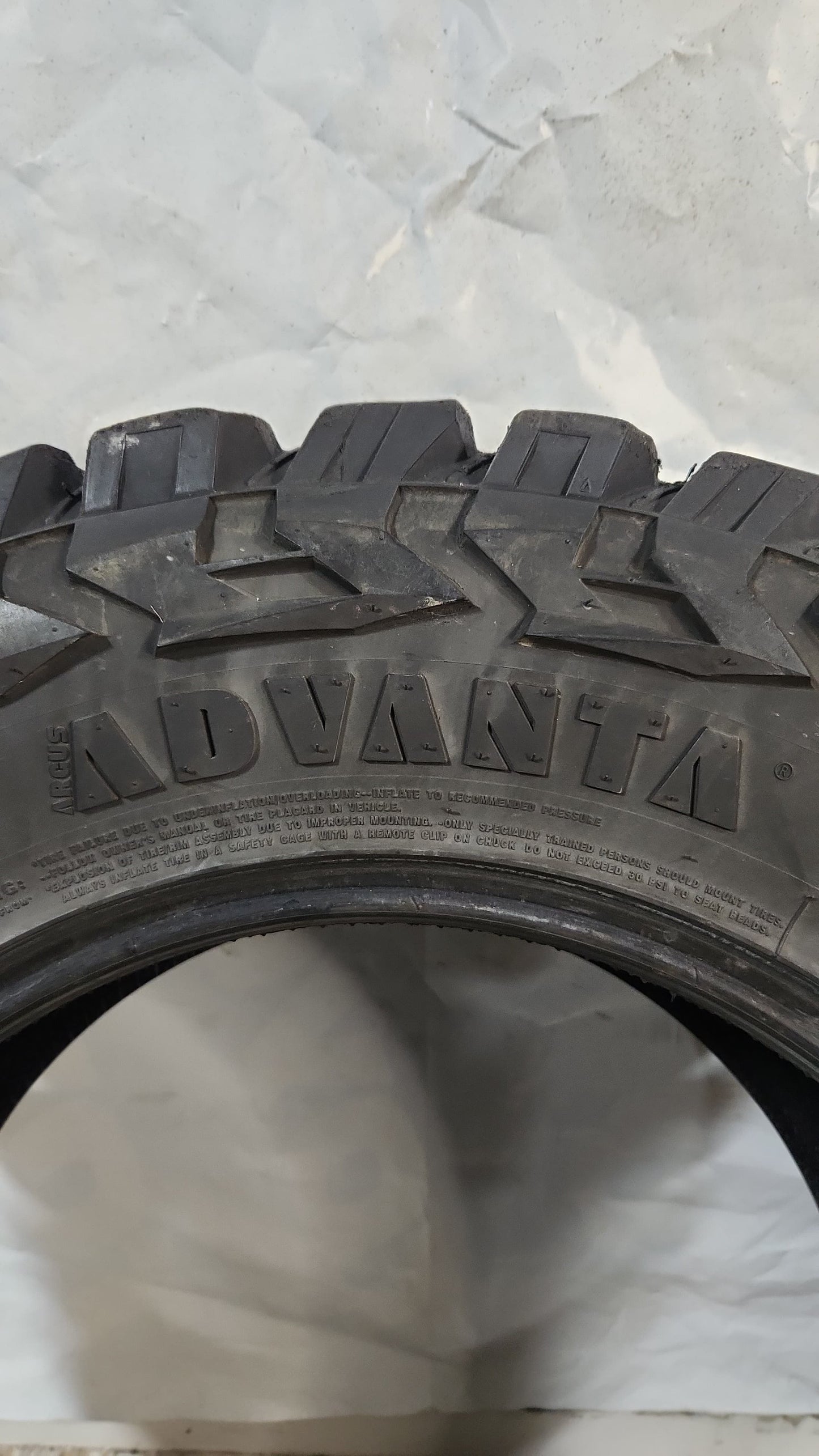 Used Tire - 37X13.50R20 Advanta X Comp M/T