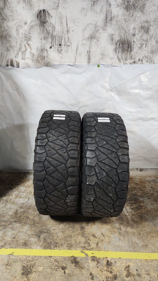 Set of 2 - 37X13.50R20 Nitto Ridge Grappler - Used Tires