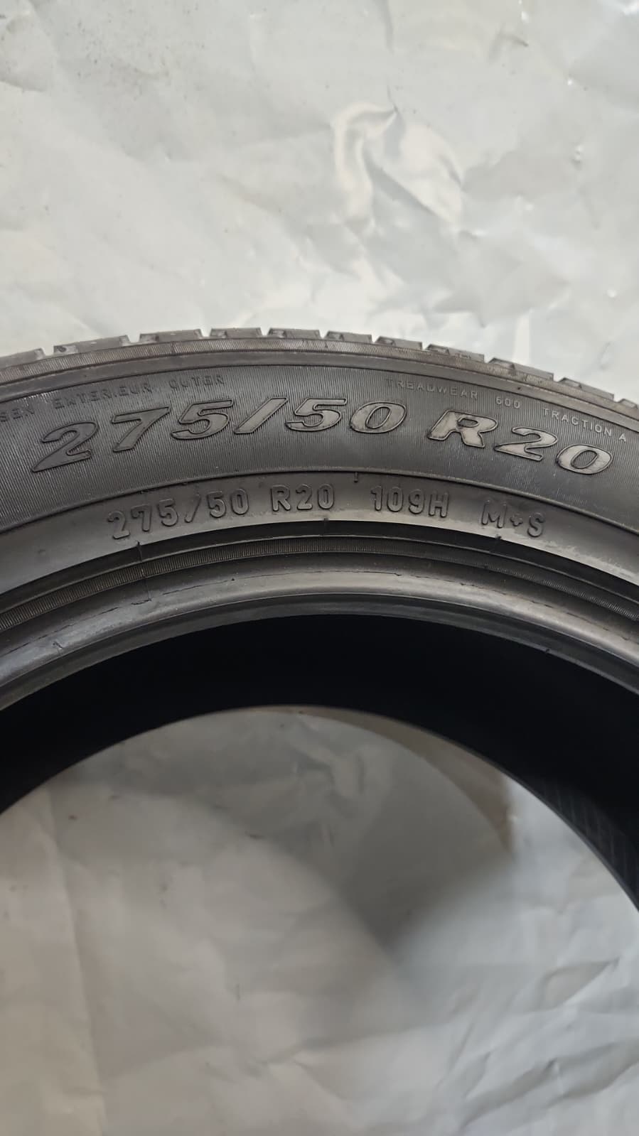 Set of 2 - 275/50R20 Pirelli Scorpion Verde All Season - Used Tires