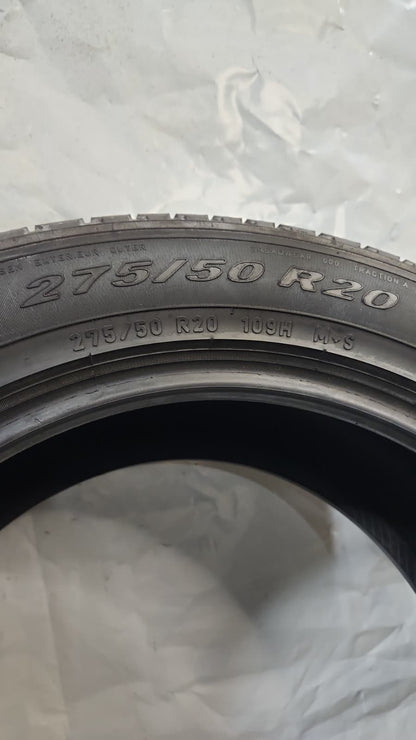 Set of 2 - 275/50R20 Pirelli Scorpion Verde All Season - Used Tires