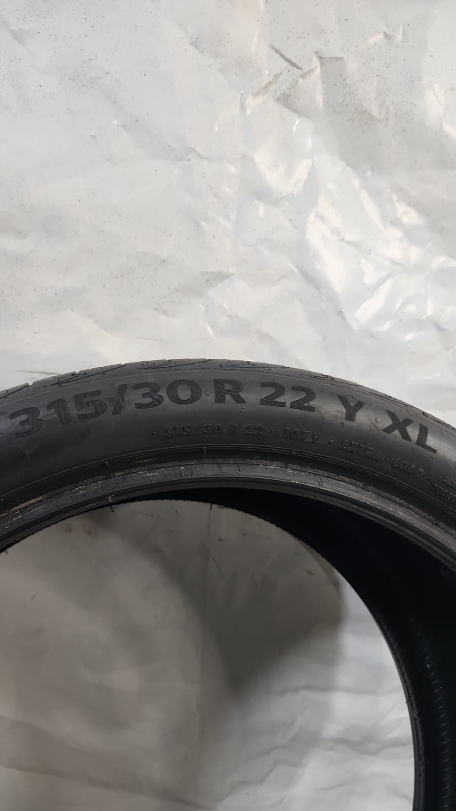 Used Tire - 315/30R22 Continental Premium Contact 6