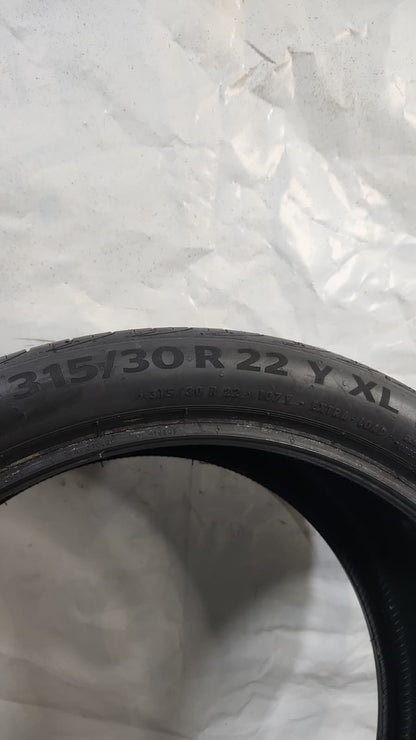 Used Tire - 315/30R22 Continental Premium Contact 6