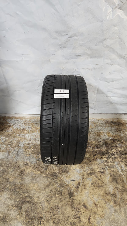Used Tire - 285/30R20 Michelin Pilot Sport 3