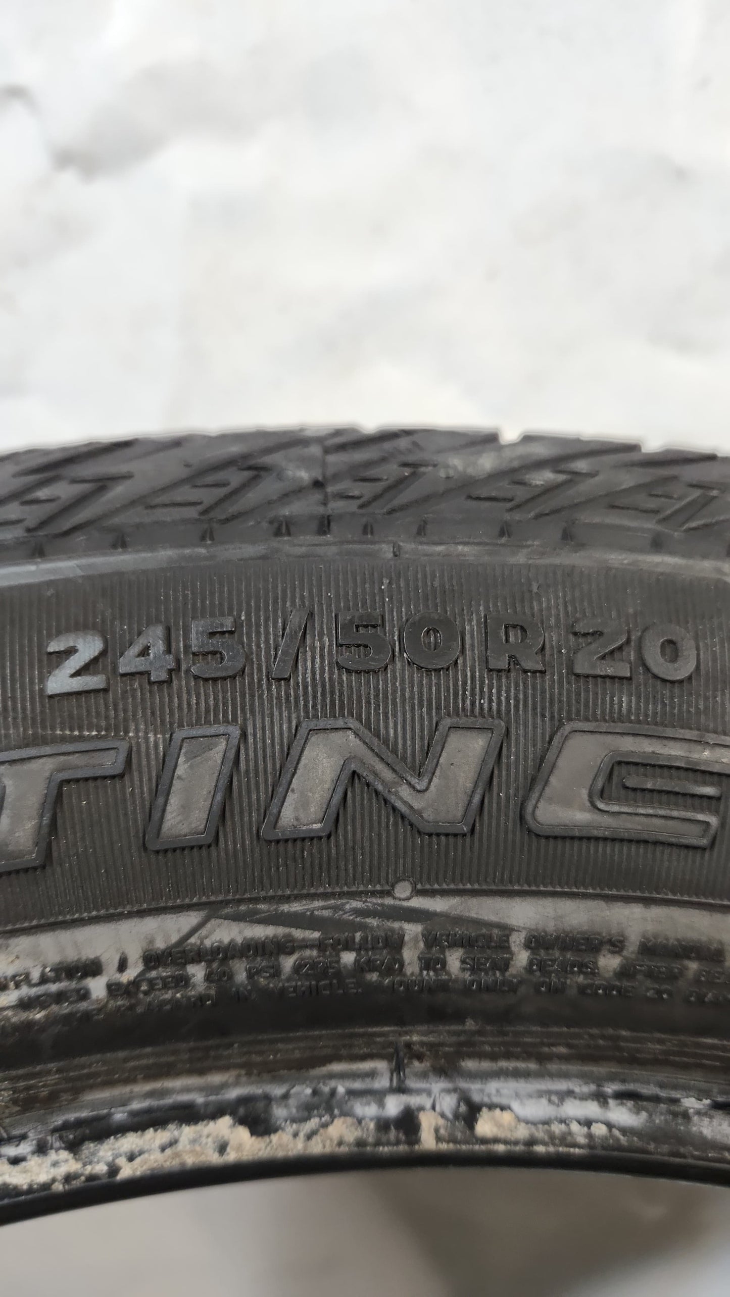 Set of 2 - 245/50R20 Continental Cross Contact LX Sport - Used Tires