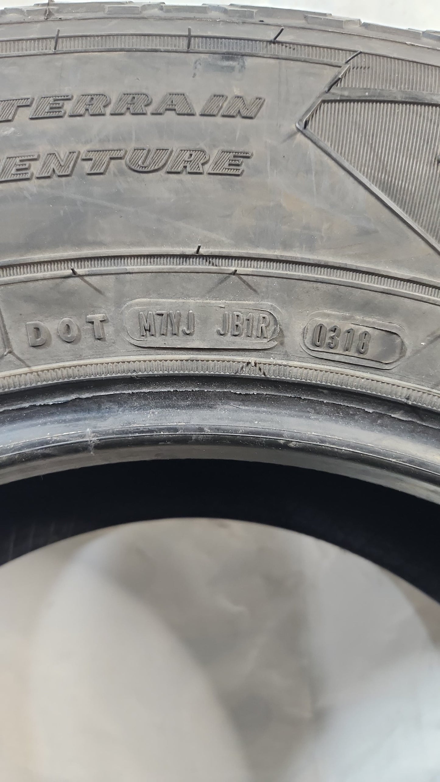 Used Tire - 275/65R18 Goodyear Wrangler All-Terrain Adventure Kevlar