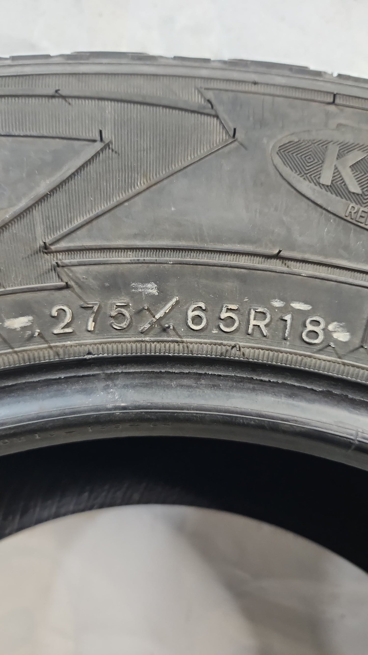 Used Tire - 275/65R18 Goodyear Wrangler All-Terrain Adventure Kevlar