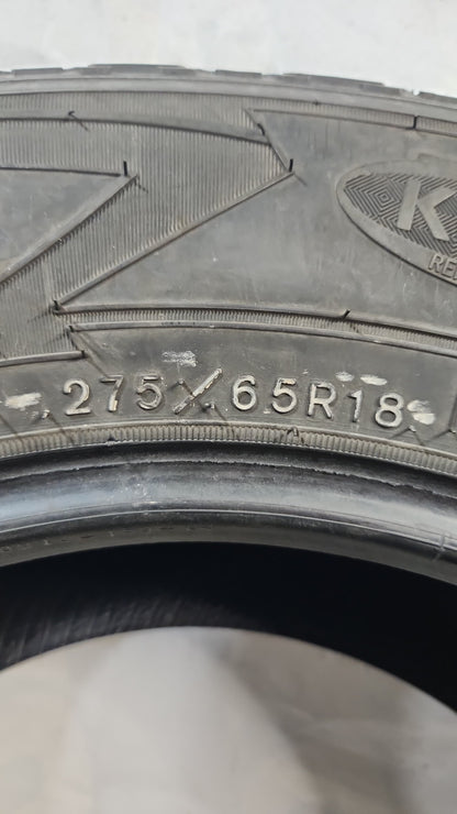 Used Tire - 275/65R18 Goodyear Wrangler All-Terrain Adventure Kevlar