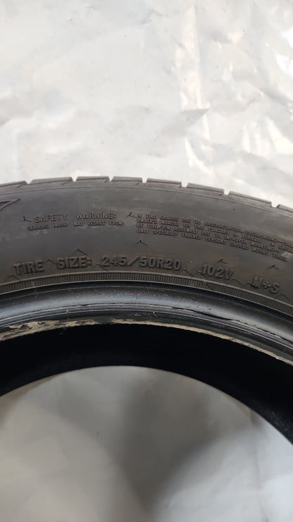 Used Tire - 245/50R20 Goodyear Assurance Maxlife 9/32