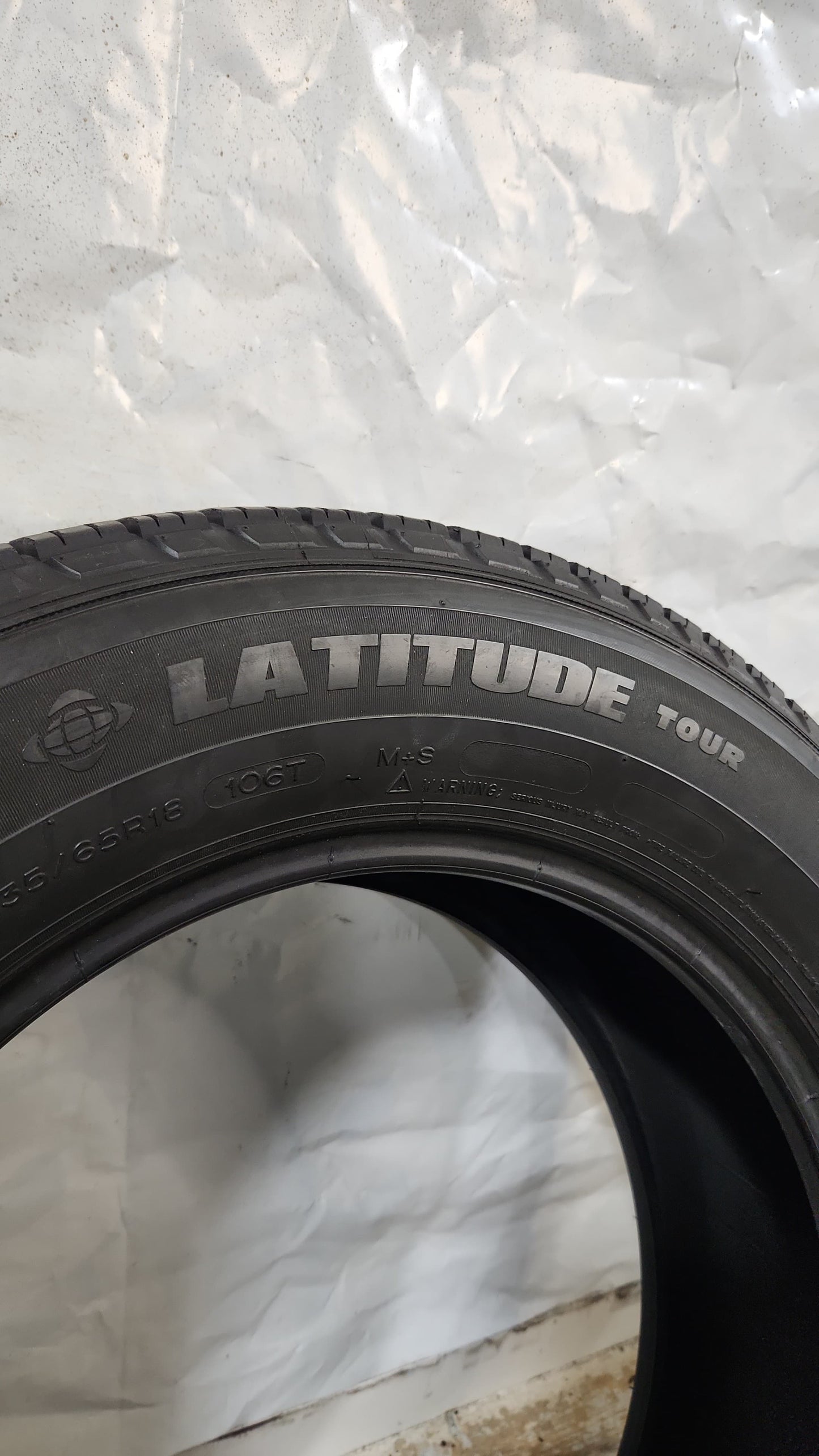 Used Tire - 235/65R18 Michelin Latitude Tour