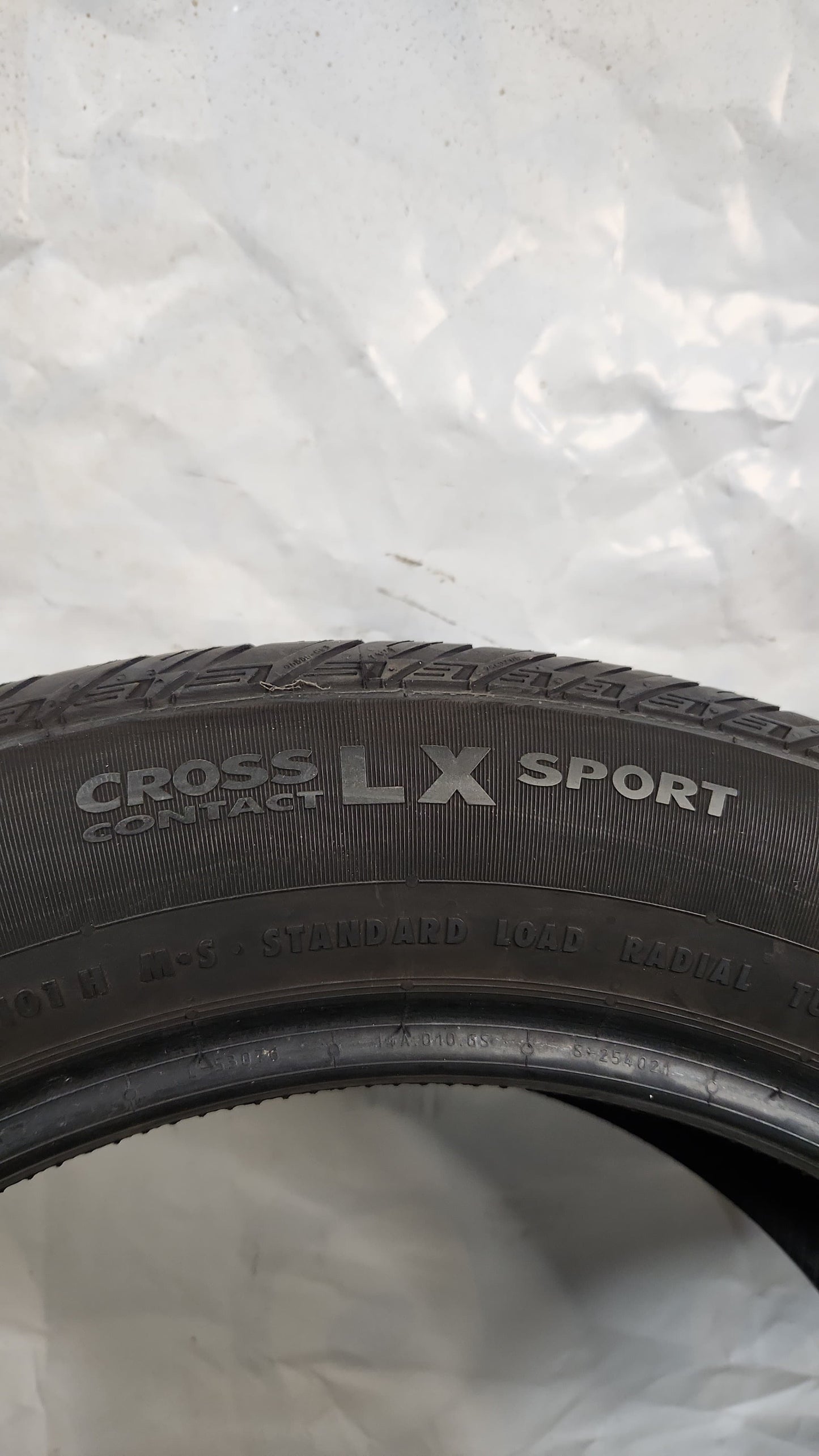 Set of 2 - 235/55R19 Continental Cross Contact LX Sport - Used Tires