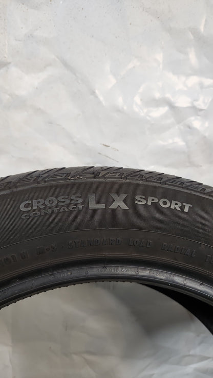 Set of 2 - 235/55R19 Continental Cross Contact LX Sport - Used Tires