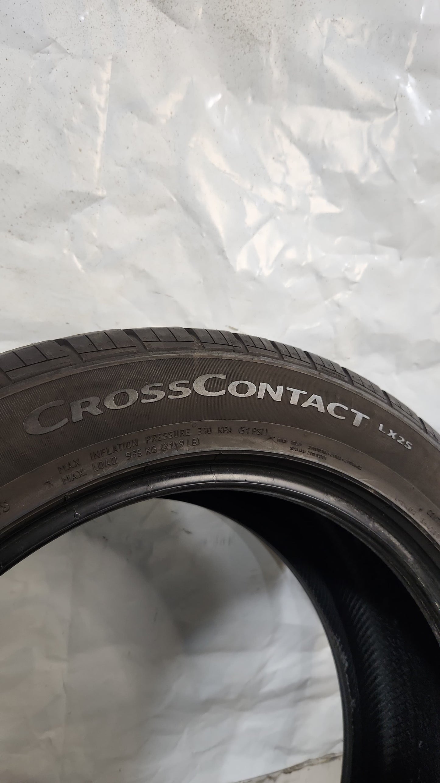 Used Tire - 255/50R19 Continental Cross Contact LX25