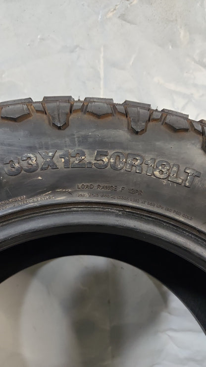 Used Tire - 33X12.50R18 Venom Power Terra Hunter R/T