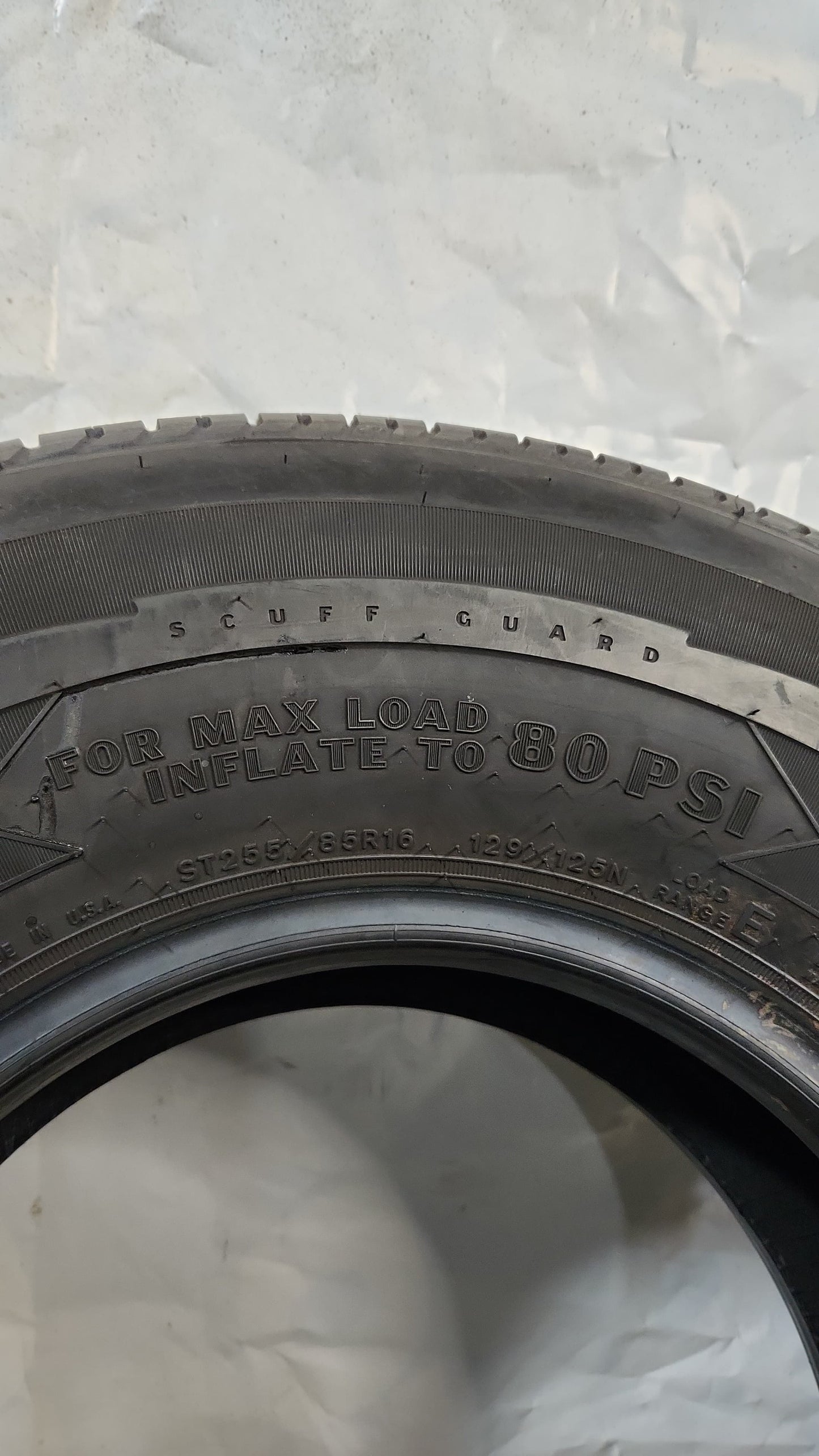 Used Tire - ST 255/85R16 Goodyear Endurance