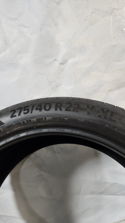 Used Tire - 275/40R22 Continental Premium Contact 6 SSR