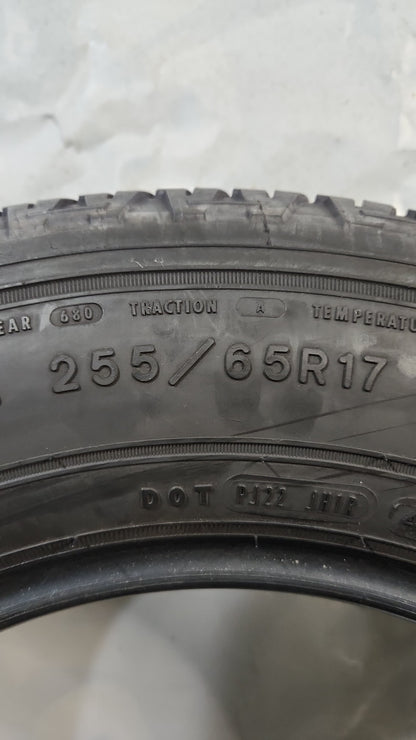 Used Tire - 255/65R17 Goodyear Wrangler Fortitude HT