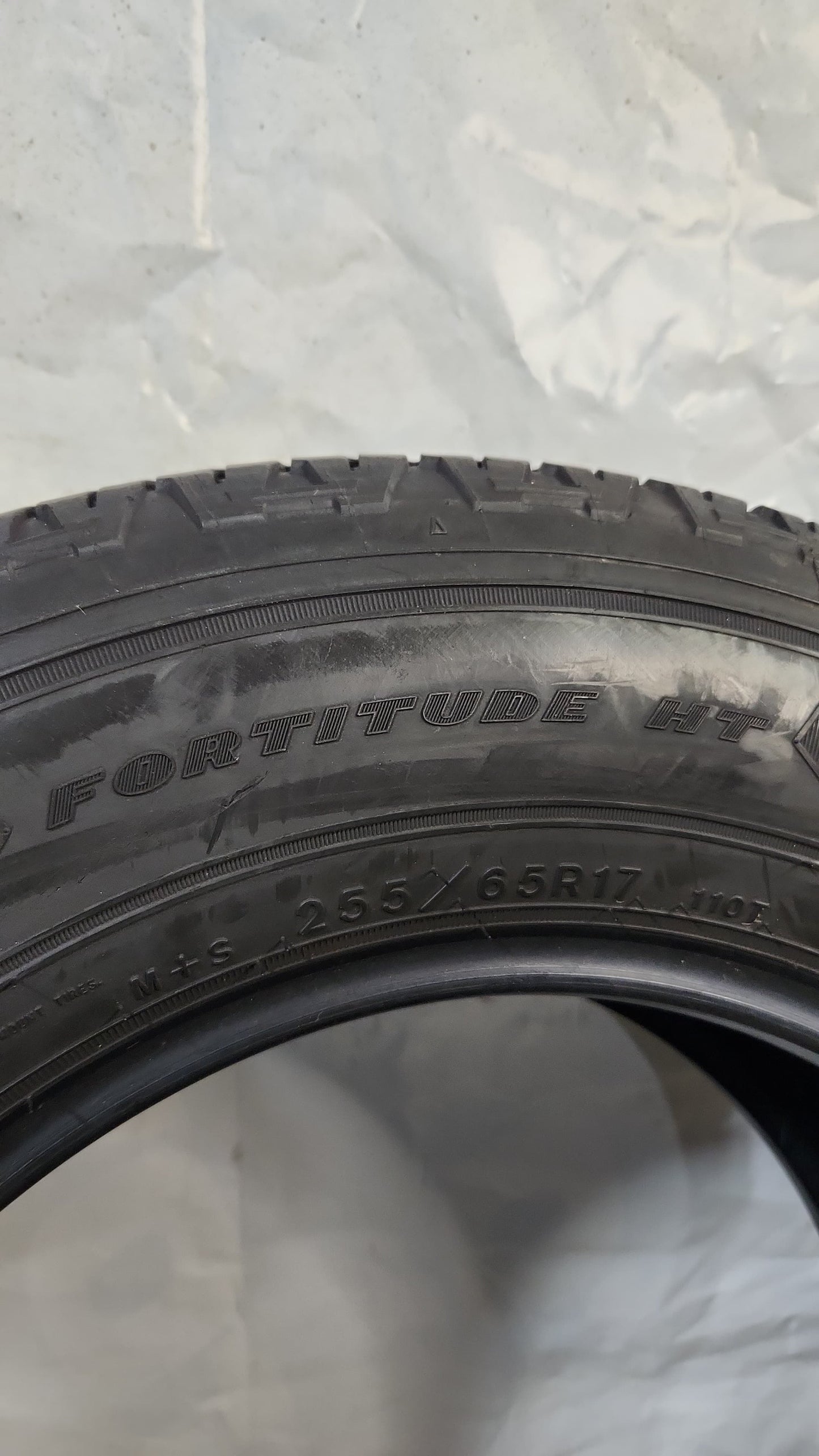 Used Tire - 255/65R17 Goodyear Wrangler Fortitude HT