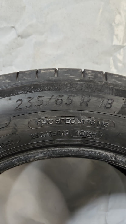 Used Tire - 235/65R18 Michelin Primacy Tour A/S