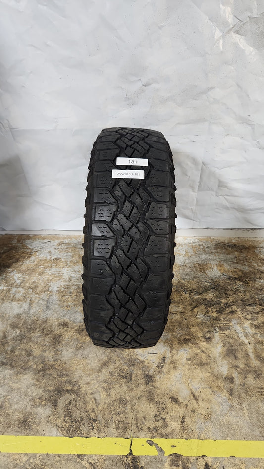 Used Tire - 255/70R18 Goodyear Wrangler Duratrac 9/32
