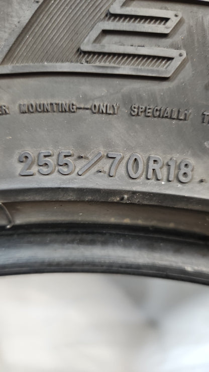 Used Tire - 255/70R18 Goodyear Wrangler Duratrac 9/32