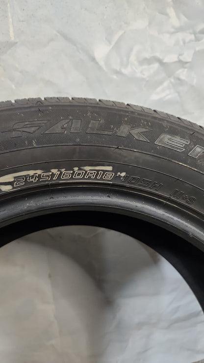 Used Tire - 245/60R18 Falken Ziex ZE001A A/S
