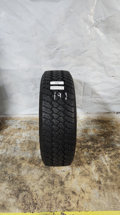 Used Tire - 245/75R17 Goodyear Wrangler