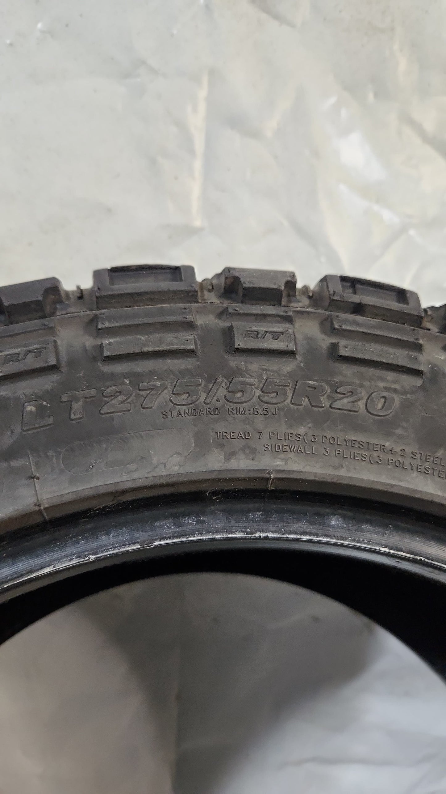 Set of 4 - 275/55R20 Kenda Klever R/T - Used Tires