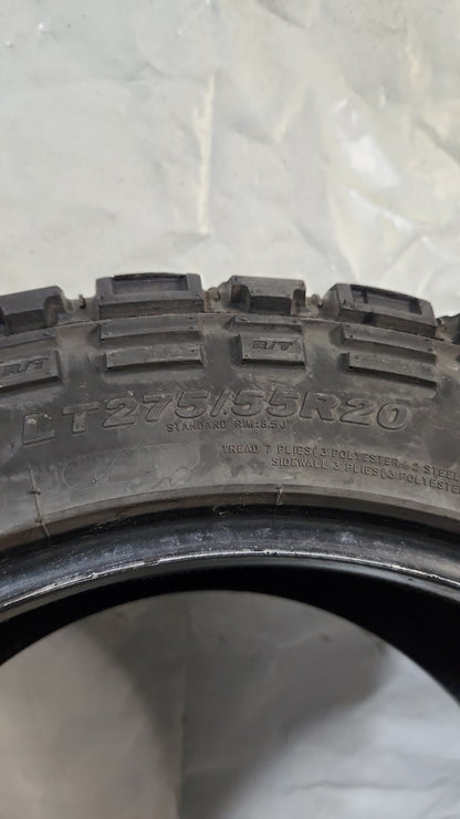 Set of 4 - 275/55R20 Kenda Klever R/T - Used Tires
