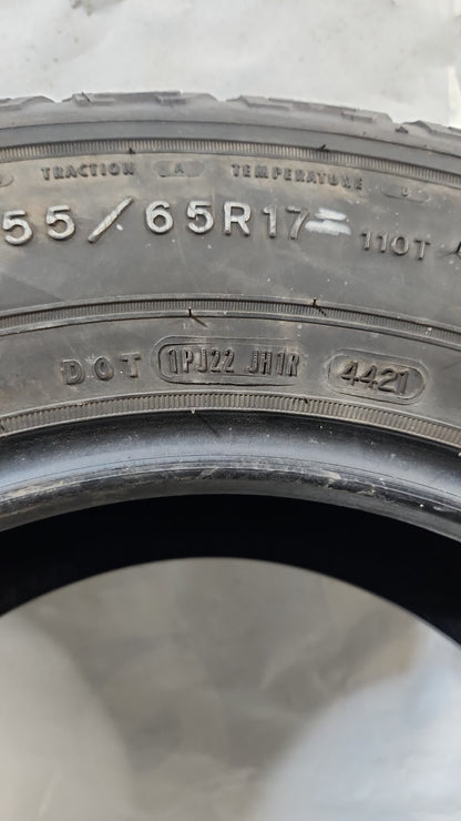 Used Tire - 255/65R17 Goodyear Wrangler Fortitude HT