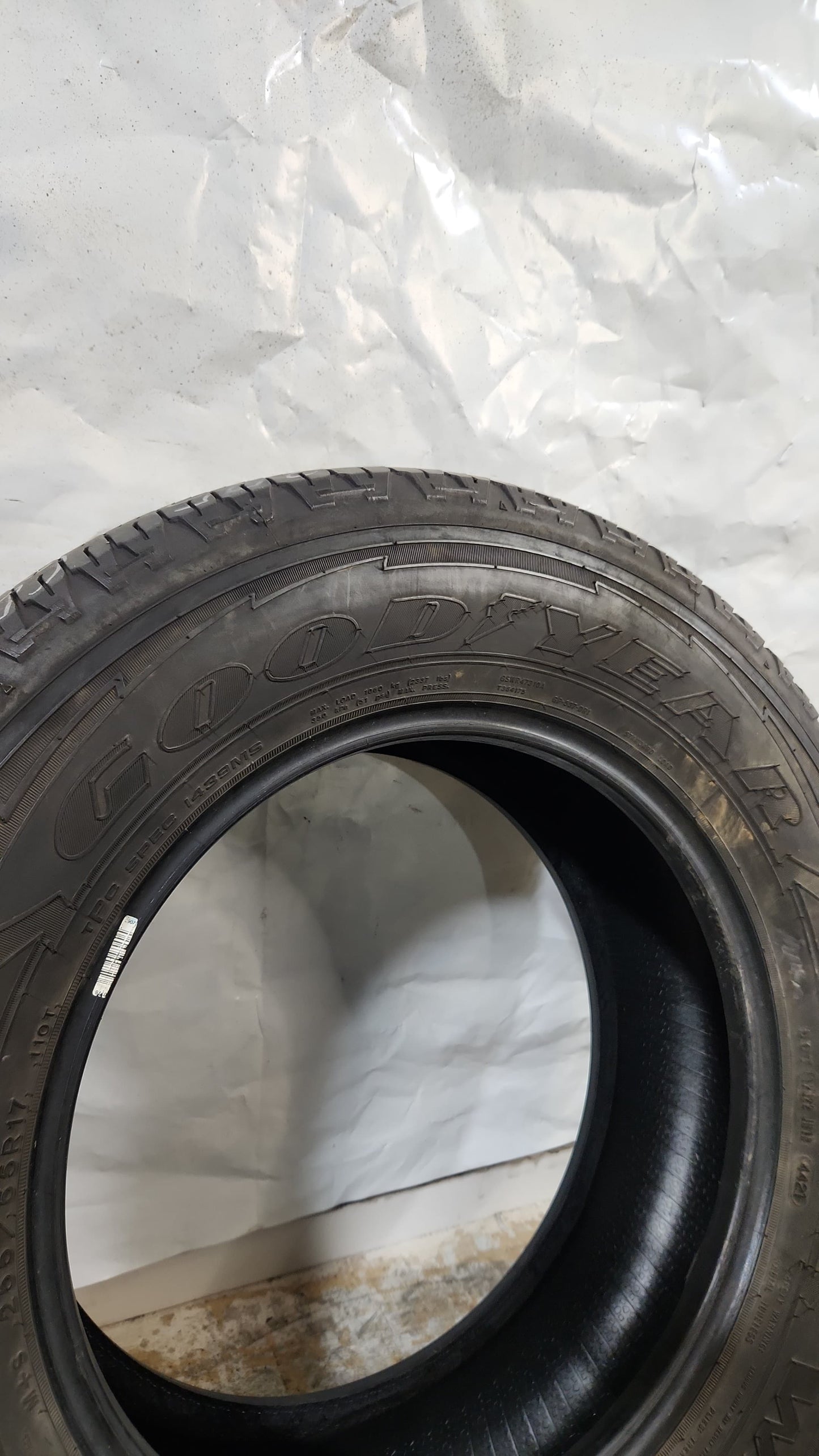 Used Tire - 255/65R17 Goodyear Wrangler Fortitude HT