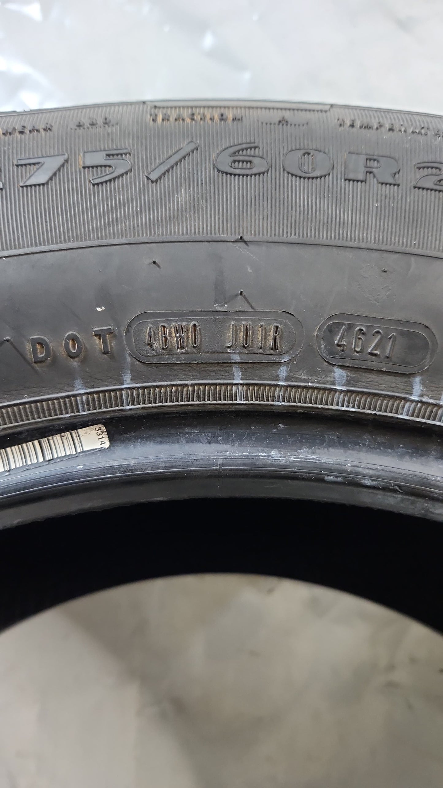 Set of 4 - 275/60R20 Goodyear Wrangler Territory HT - Used Tires