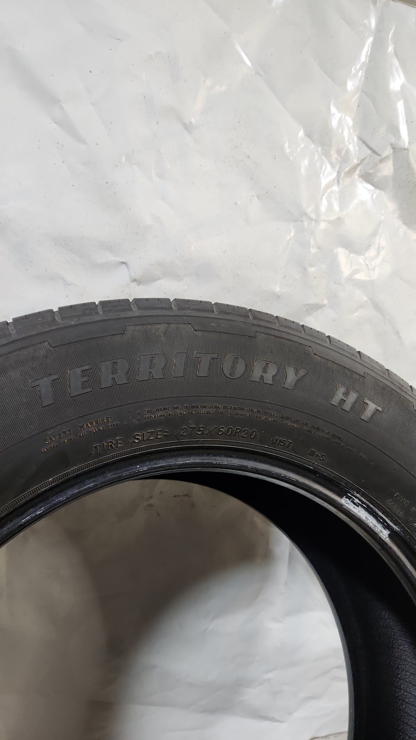 Set of 4 - 275/60R20 Goodyear Wrangler Territory HT - Used Tires