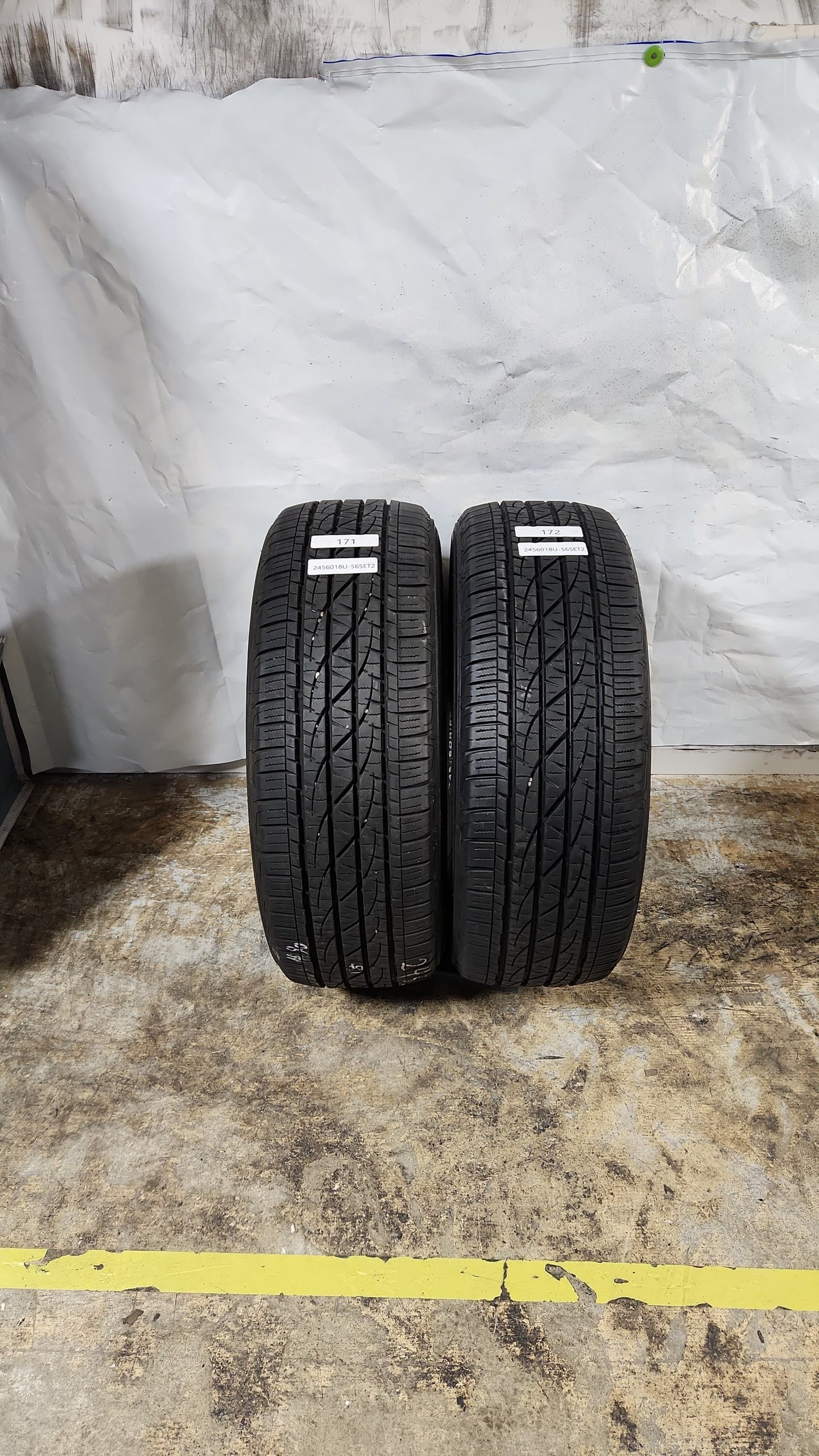 Set of 2 - 245/60R18 Firestone Destination LE2 - Used Tires