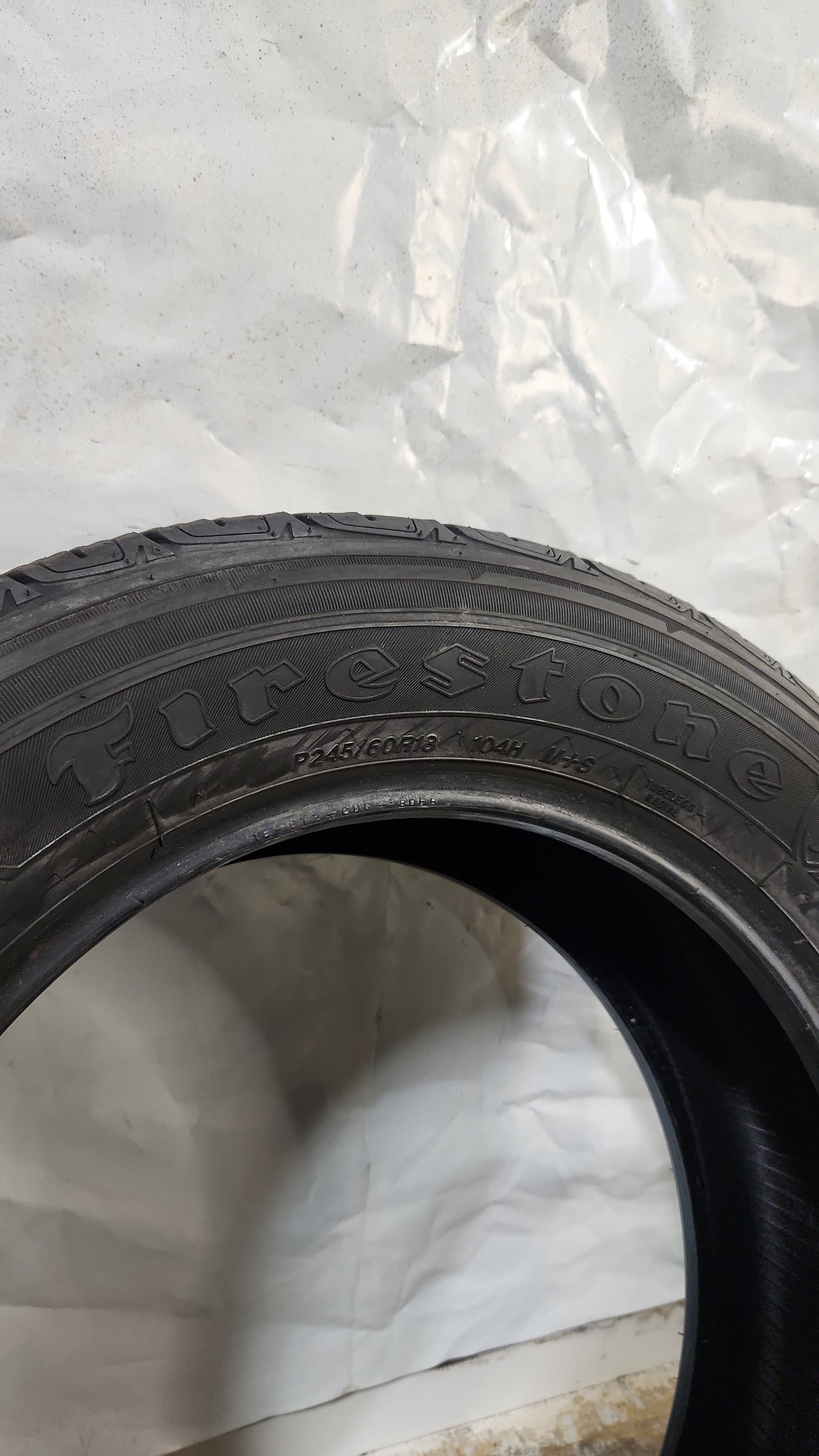 Set of 2 - 245/60R18 Firestone Destination LE2 - Used Tires