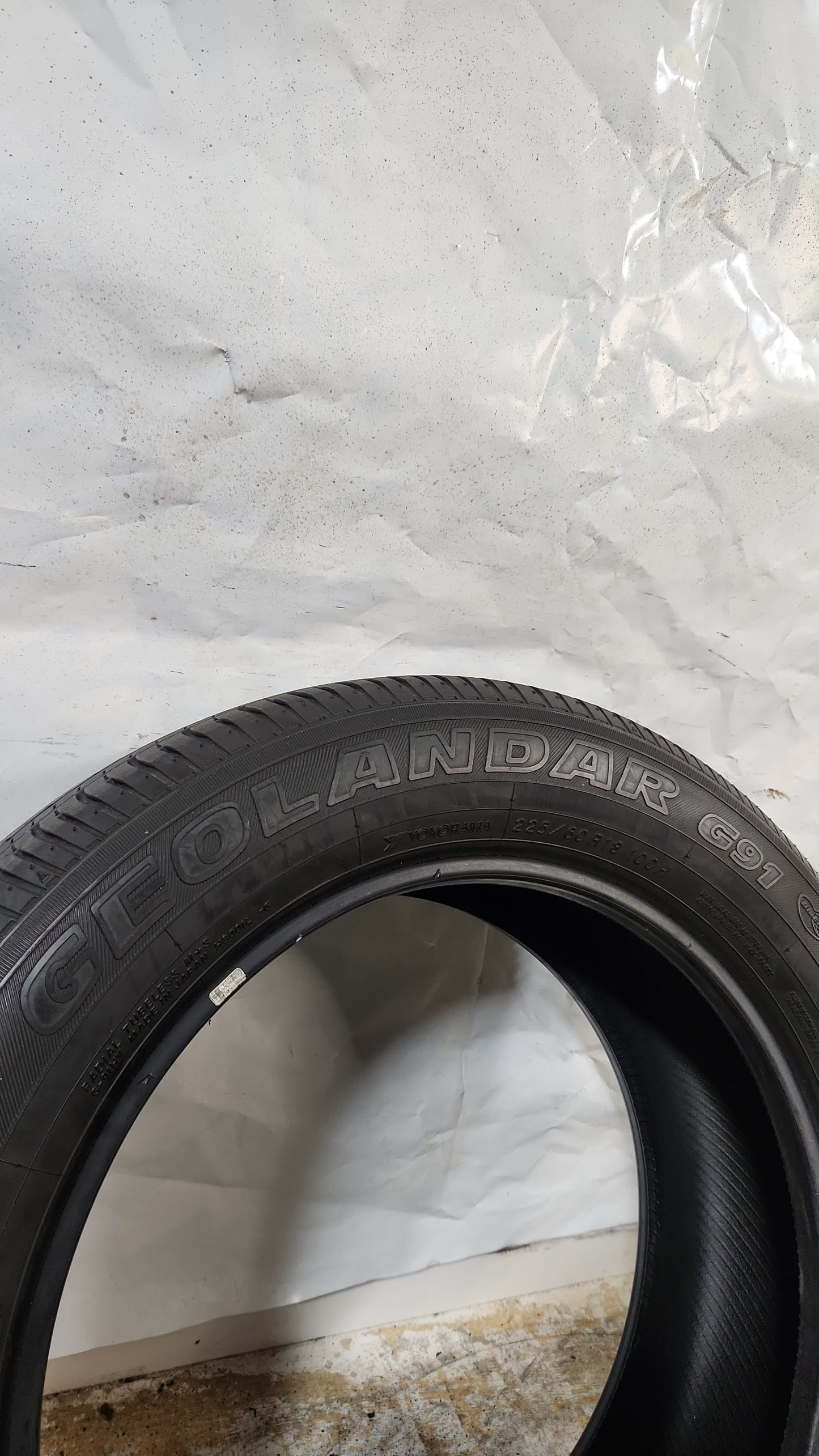 Used Tire - 225/60R18 Yokohama Geolandar G91HV