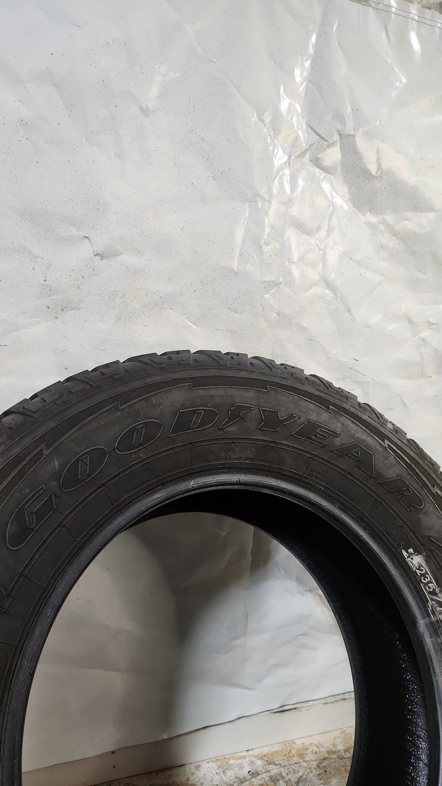 Set of 4 - 235/75R17 Goodyear Wrangler All-Terrain Adventure Kevlar- Used Tires