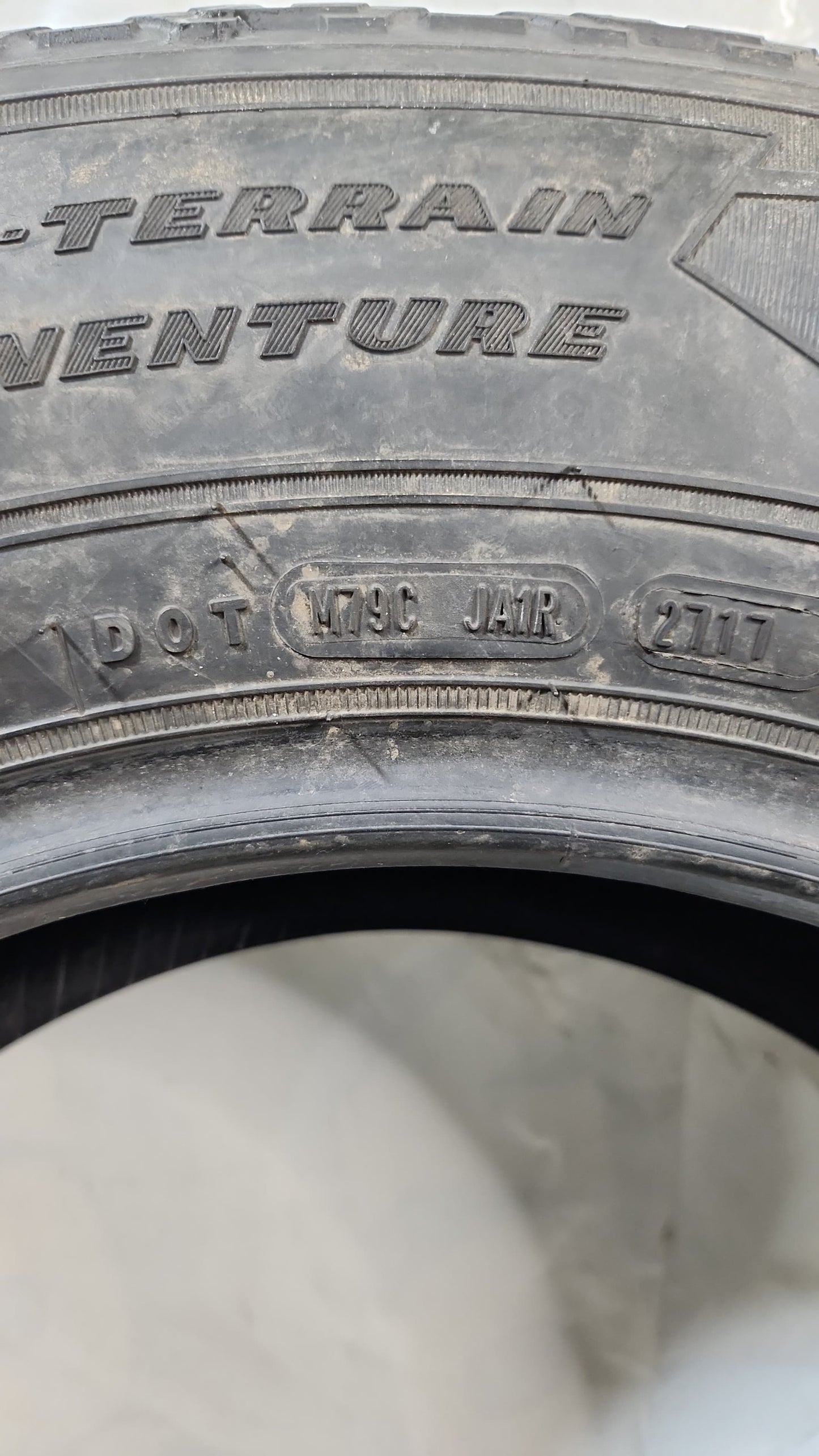 Used Tire - 235/75R17 Goodyear Wrangler All-Terrain Adventure 7/32