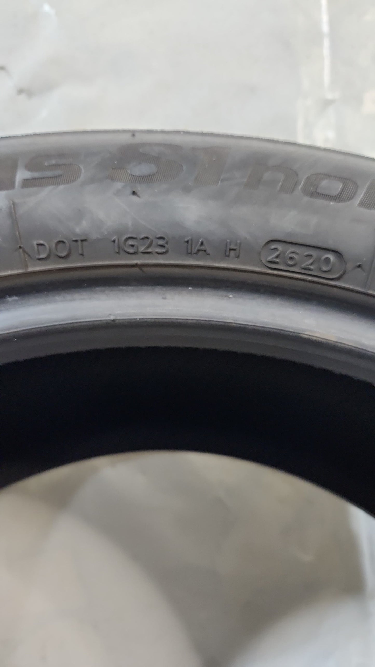 Used Tire - 235/50R19 Hankook Ventus S1 Noble 2