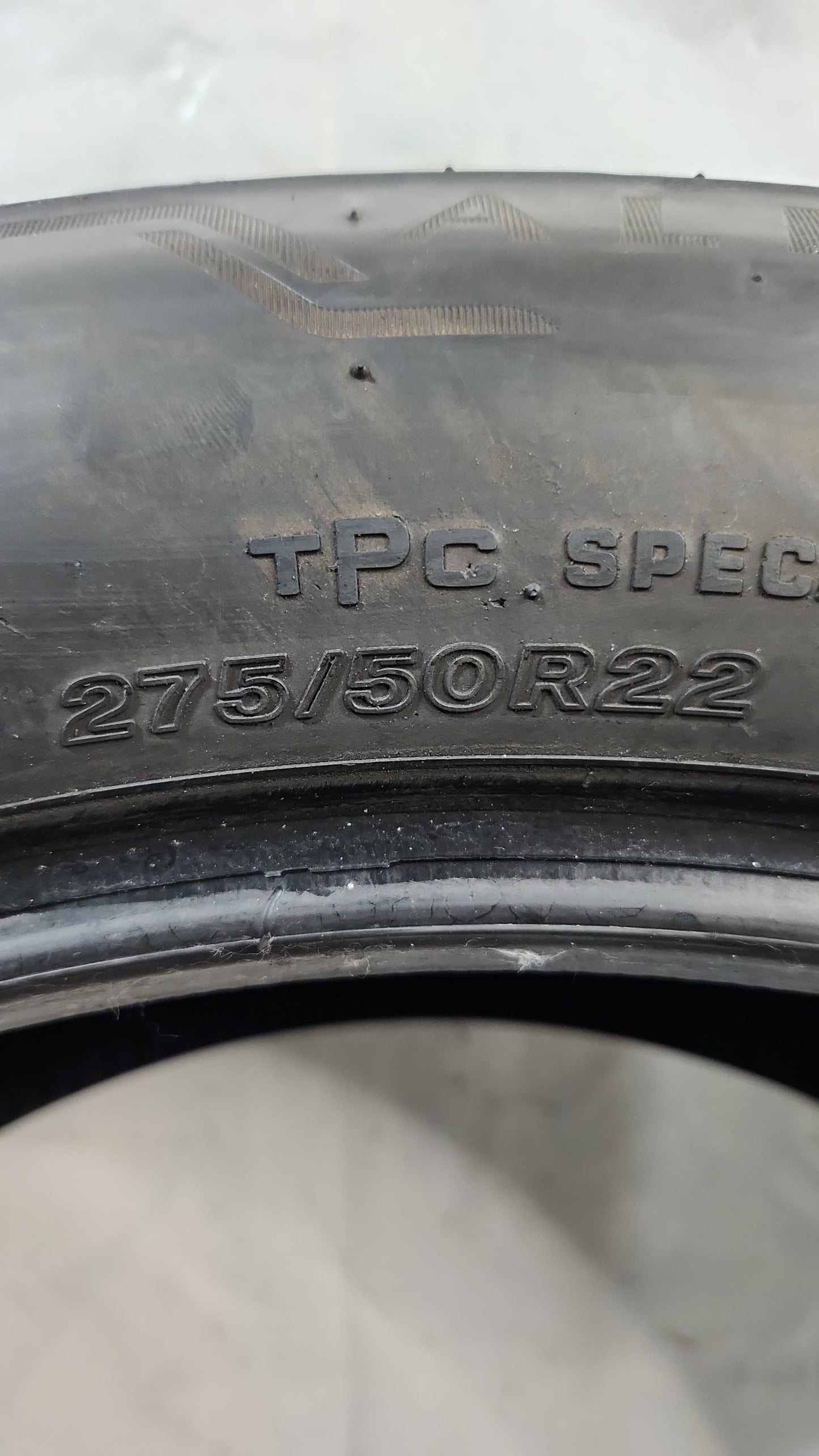Used Tire - 275/50R22 Bridgestone Alenza A/S 02