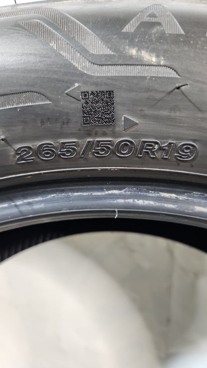 Used Tire - 265/50R19 Bridgestone Alenza Sport A/S RFT