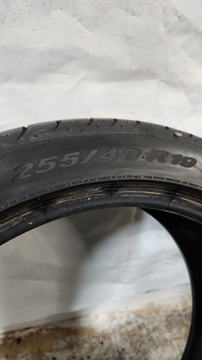 Used Tire - 255/40R19 Pirelli PZero