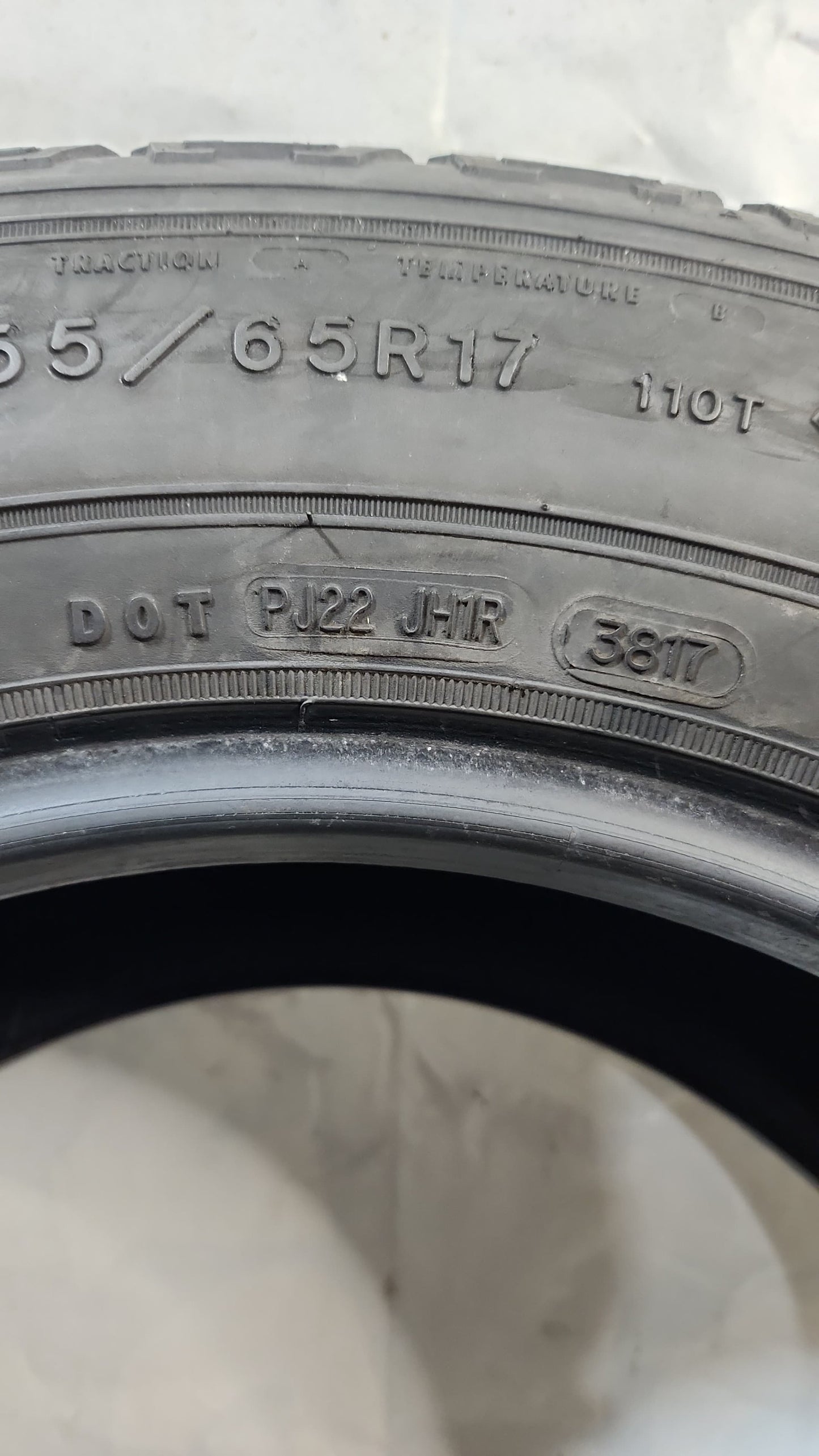 Used Tire - 255/65R17 Goodyear Wrangler Fortitude HT
