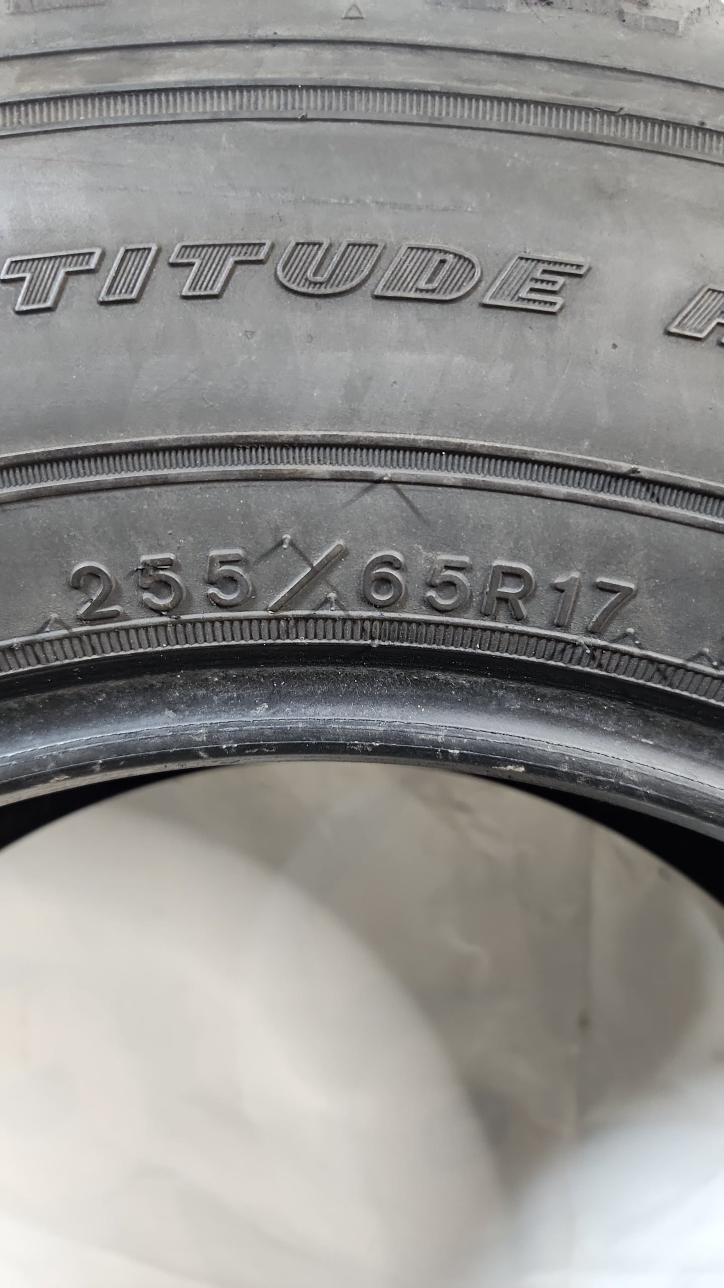 Used Tire - 255/65R17 Goodyear Wrangler Fortitude HT